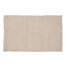 Tappeto Bianco Naturale 70 % cotone 30 % Juta 160 x 230 cm