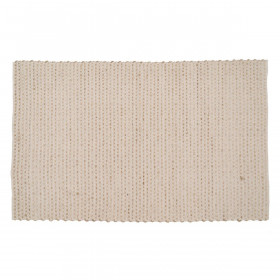 Tappeto Bianco Naturale 70 % cotone 30 % Juta 200 x 290 cm