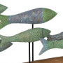 Figurine Décorative Vert Naturel Poissons 56 x 7 x 31 cm sur la caver