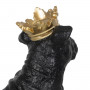 Figurine Décorative Noir Doré Chien 15,5 x 18,4 x 25,5 cm sur la cav