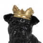 Figurine Décorative Noir Doré Chien 15,5 x 18,4 x 25,5 cm sur la cav
