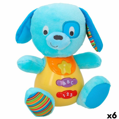Peluche sonore Winfun Chien 15,5 x 16,5 x 11,5 cm (6 Unités) sur la c