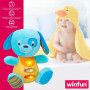 Peluche sonore Winfun Chien 15,5 x 16,5 x 11,5 cm (6 Unités) sur la c