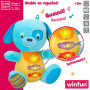 Peluche sonore Winfun Chien 15,5 x 16,5 x 11,5 cm (6 Unités) sur la c