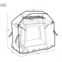 Coperchio di protezione per barbecue Aktive Nero 4 Unità 142 x 120 x