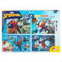 Kinderpuzzle Spider-Man Beidseitig 4 in 1 48 Stücke 35 x 1,5 x 25 cm