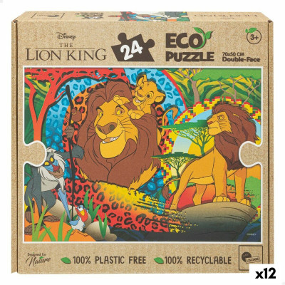 Child's Puzzle The Lion King Double-sided 24 Pieces 70 x 1,5 x 50 cm (