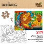 Child's Puzzle The Lion King Double-sided 24 Pieces 70 x 1,5 x 50 cm (