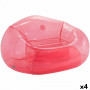 Poltrona da Piscina Gonfiabile Intex Beanless Trasparente Rosa 137 x 7