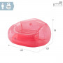 Poltrona da Piscina Gonfiabile Intex Beanless Trasparente Rosa 137 x 7