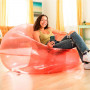 Poltrona da Piscina Gonfiabile Intex Beanless Trasparente Rosa 137 x 7