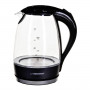Bollitore Esperanza Nero Vetro Plastica 2200 W 1,7 L