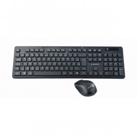 Tastiera e Mouse GEMBIRD KBS-WCH-03 Qwerty UK Nero Monocromatica QWERT