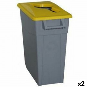 Secchio per Raccolta Differenziata Denox 65 L Giallo (2 Unità)