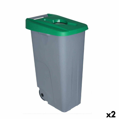 Poubelle à Roulettes Denox 110 L Vert 58 x 41 x 89 cm sur la caverne 
