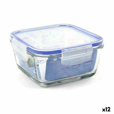Hermetic Lunch Box Borgonovo Superblock Squared 15 x 15 x 7,5 cm (12 U