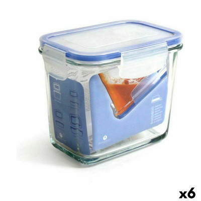 Lunchbox hermetisch Borgonovo Superblock rechteckig 14 x 10 x 12 cm (6
