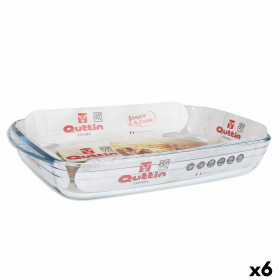 Oven Dish Quttin  Transparent 3 L Glass Rectangular 35,4 x 22 x 5,5 cm