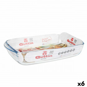 Oven Dish Quttin  Transparent Glass Rectangular 4,2 L 38,8 x 23,9 x 6,
