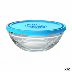 Porta Pranzo Rotondo con Coperchio Duralex FreshBox Azzurro 500 ml (12