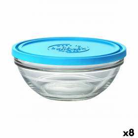 Porta Pranzo Rotondo con Coperchio Duralex FreshBox Azzurro 970 ml ø