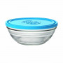 Porta Pranzo Rotondo con Coperchio Duralex FreshBox Azzurro 1,6 L (8 U