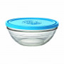Porta Pranzo Rotondo con Coperchio Duralex FreshBox Azzurro 2,4 L (4 U