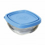 Porta Pranzo Quadrato con Coperchio Duralex FreshBox Azzurro 150 ml 9