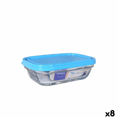 Portapranzo Rettangolare con Coperchio Duralex Freshbox 400 ml Azzurro
