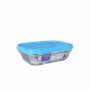 Portapranzo Rettangolare con Coperchio Duralex Freshbox 400 ml Azzurro