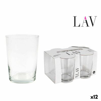 Set de Vasos LAV Best offer 4 Piezas (4 Unidades) (12 Unidades) (520 m