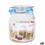 Vaso Borgonovo Ermetico Trasparente Cristallo 2L 13 x 13 x 17,5 cm (6
