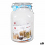 Barattolo di Vetro Borgonovo 33216 Ermetico Trasparente 3,1 L 13 x 13