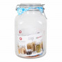 Barattolo di Vetro Borgonovo 33216 Ermetico Trasparente 3,1 L 13 x 13