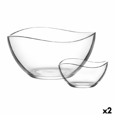Set of bowls LAV 1226 Salad Bowl Crystal 7 Pieces 310 ml 1,88 L (2 Uni