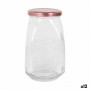 Barattolo In Vetro Trasparente Inde Tasty Con coperchio 1,05 L (12 Uni