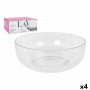 Insalatiera LAV CP112-1 Trasparente Cristallo 23 x 23 x 10 cm (4 Unit