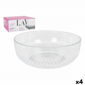 Insalatiera LAV CP112-1 Trasparente Cristallo 23 x 23 x 10 cm (4 Unit