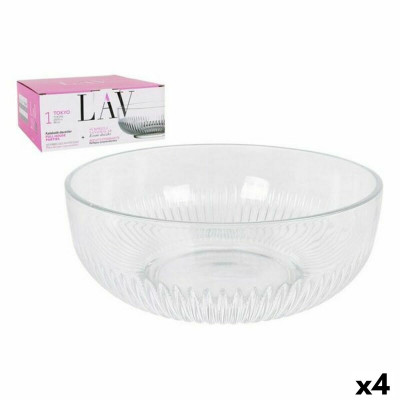 Insalatiera LAV CP112-1 Trasparente Cristallo 23 x 23 x 10 cm (4 Unit
