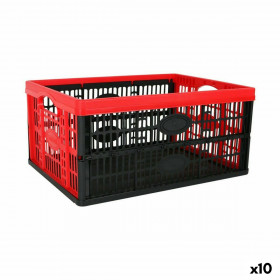 Boîte pliable avec poignées Tontarelli Voilà Rouge 47,5 x 35 x 23,6