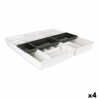 Vassoio Portaposate Tontarelli Bella Bianco 7 Pezzi 49,5 x 49,2 x 6,7