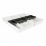 Vassoio Portaposate Tontarelli Bella Bianco 7 Pezzi 49,5 x 49,2 x 6,7