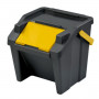 Poubelle recyclage Tontarelli Moda Empilable 28 L Jaune (6 Unités) su