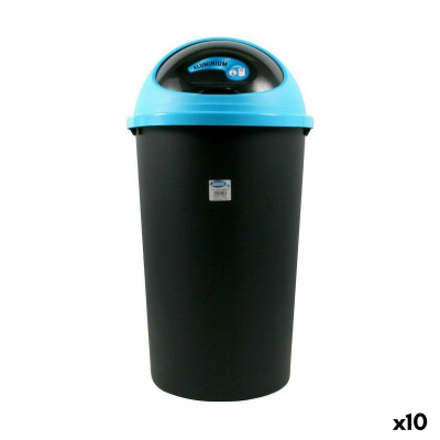 Secchio per la Spazzatura Tontarelli Big hoop Azzurro Nero 50 L 39 x 3