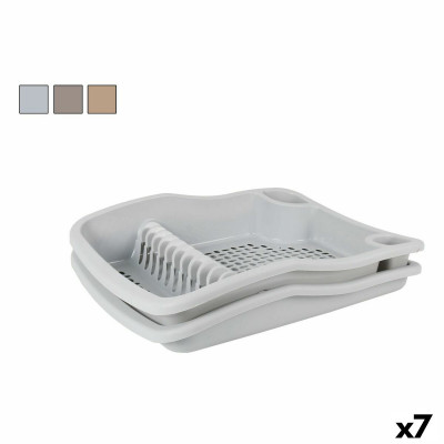 Scolapiatti da Lavandino Dem Bloom Plastica 48 x 40 x 11,5 cm (7 Unit