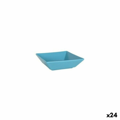Snack Bowl La Mediterránea Elite Blue Porcelain 18 x 18 x 5 cm (24 Units)