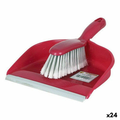 Pala recogedora La Mopperia 39322 Cepillo Goma 23 x 30,5 x 10 cm (24 U