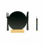 Ardoise Securit Avec support Couverts 24 x 25,3 x 6 cm sur la caverne 