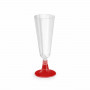 Verres à champagne réutilisables Algon Rouge 24 Unités 150 ml (4 Pi