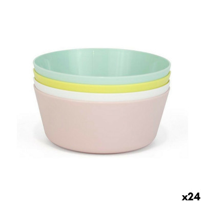 Set di Ciotole Dem Multicolore 4 Pezzi Plastica 12 x 12 x 5 cm (4 Pezz
